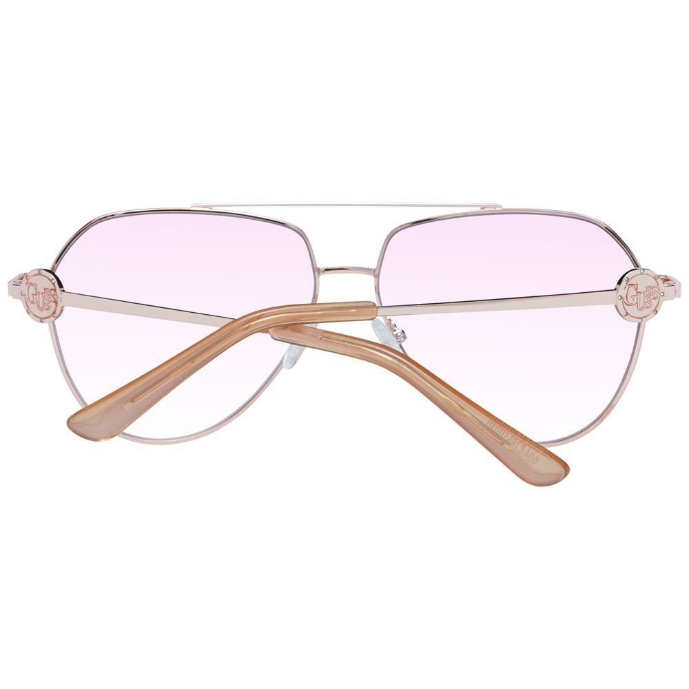 Guess Sonnenbrille mit roségoldenem Metallrahmen